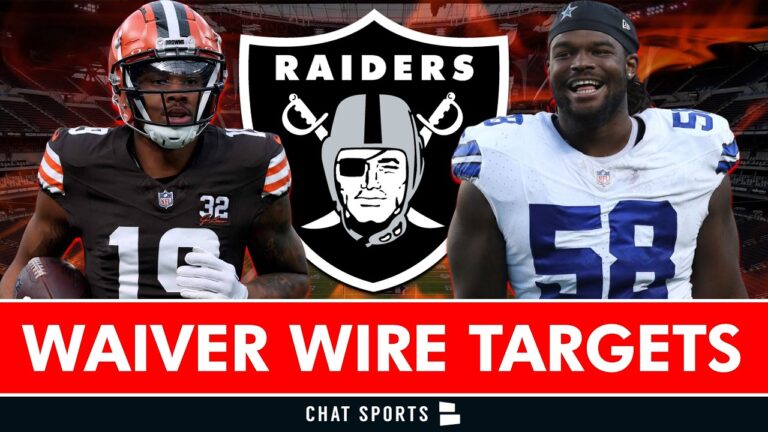 Raiders Waiver Wire Targets After NFL Roster Cuts Las Vegas Could Sign | Raiders Rumors