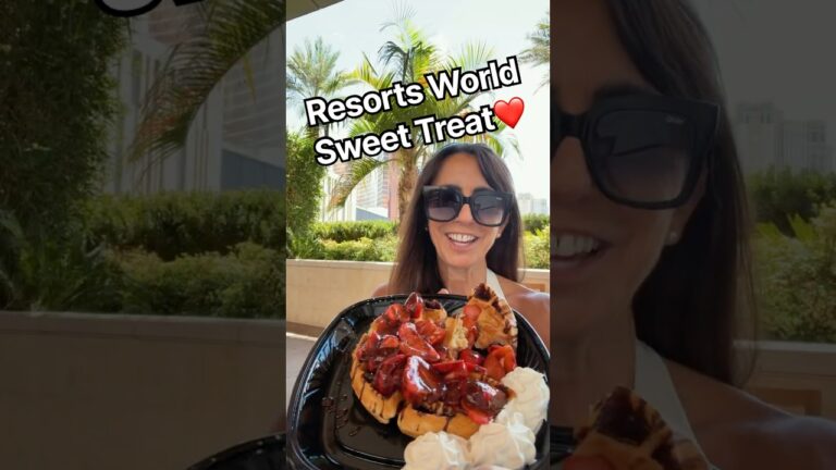 Resorts World Las Vegas Sweet Treat! #vegas #lasvegas #vegasfood #resorts #resortsworld #travel#fun