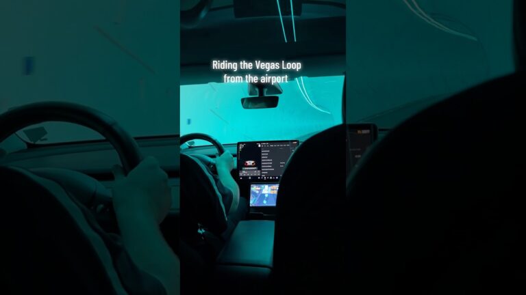 Ride #VegasLoop #boringcompany from #lasvegas #airport #vegastravel #visitlasvegas #vegas #tesla