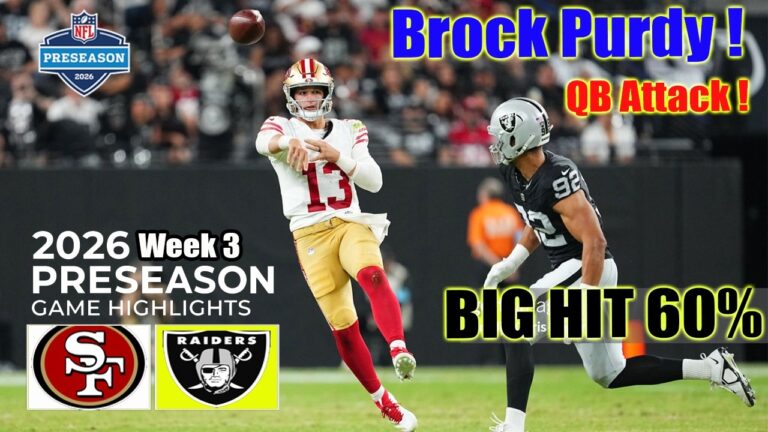 San Francisco 49ers vs Las Vegas Raiders | 1st Qtr Full Highlights | NFL Highlights Week 3 (2026)