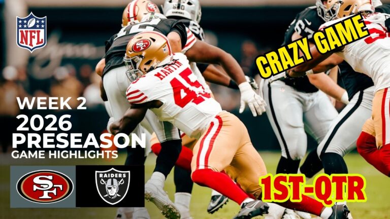 San Francisco 49ers vs Las Vegas Raiders Highlights 1ST-QTR | Aug 27, 2026 l NFL Preseason Week 3