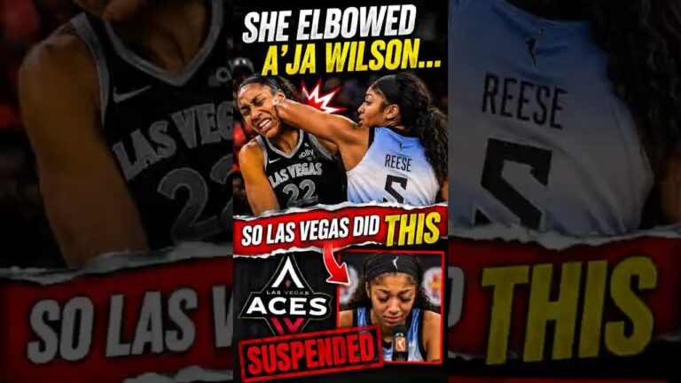 She ELBOWED A’JA Wilson— Las Vegas STRIKES BACK HARD! #caitlinclark