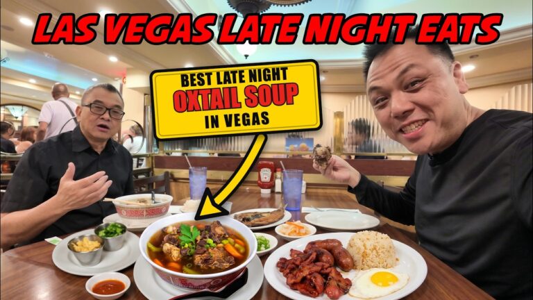The BEST Late-Night Food in Vegas? Famous Oxtail Soup & Filipino Breakfast!