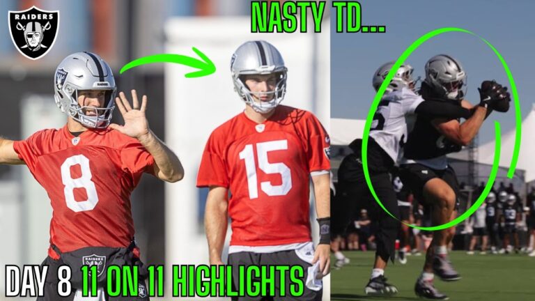 The Las Vegas Raiders Training Camp Looks INSANELY DYNAMIC Already… | DAY 8 HIGHLIGHTS |