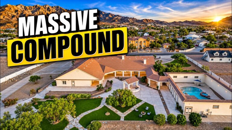 This 8,100 Sq Ft Las Vegas Compound Has EVERYTHING — 2.2 Acres, Guest House, RV Garage & NO HOA!