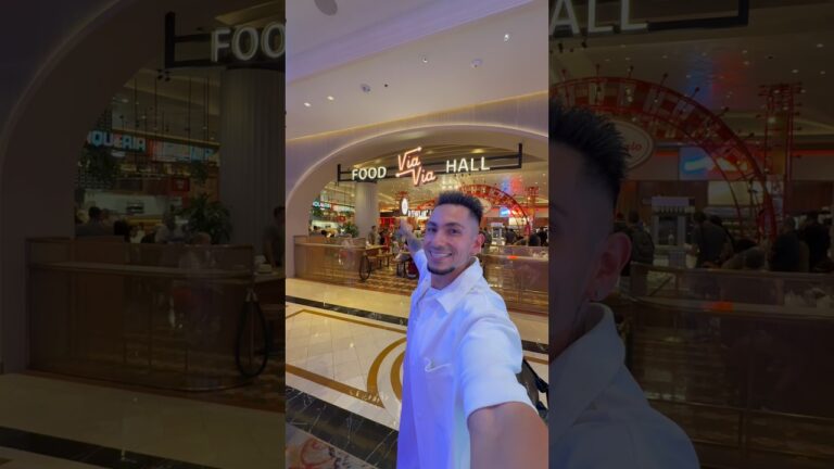 This is Via Via Food Hall inside The Venetian Resort in Las Vegas #HostedByTheVenetian