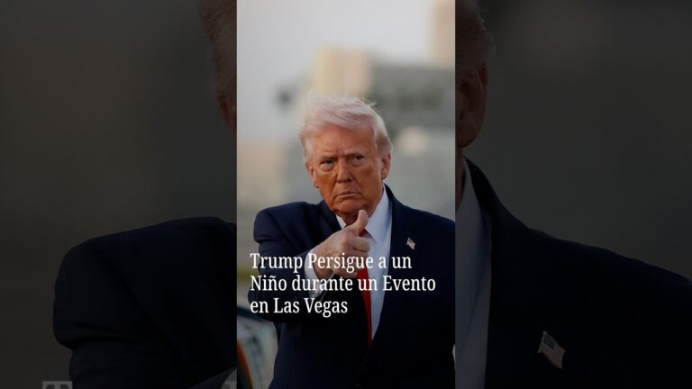 Trump Persigue a un Niño durante un Evento en Las Vegas