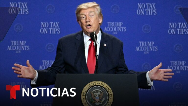 Trump habla en Las Vegas sobre iniciativas de alivio fiscal