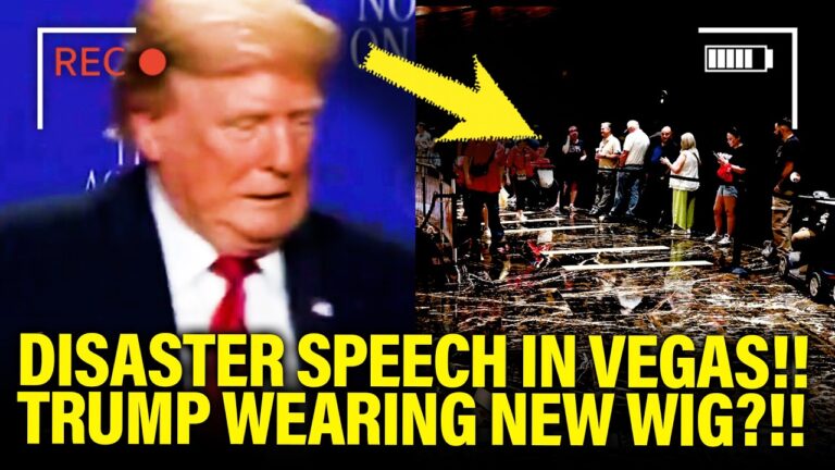Trump has DISASTER SPEECH to Tiny Crowd…in VEGAS CASINO!!!!