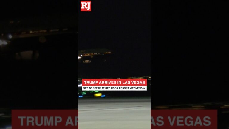 Trump lands in Las Vegas before event at Red Rock Resort