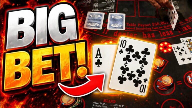 ULTIMATE TEXAS HOLD ‘EM in LAS VEGAS! BIG BET! LET’S GO!! 💰💰 (UTH) IRL