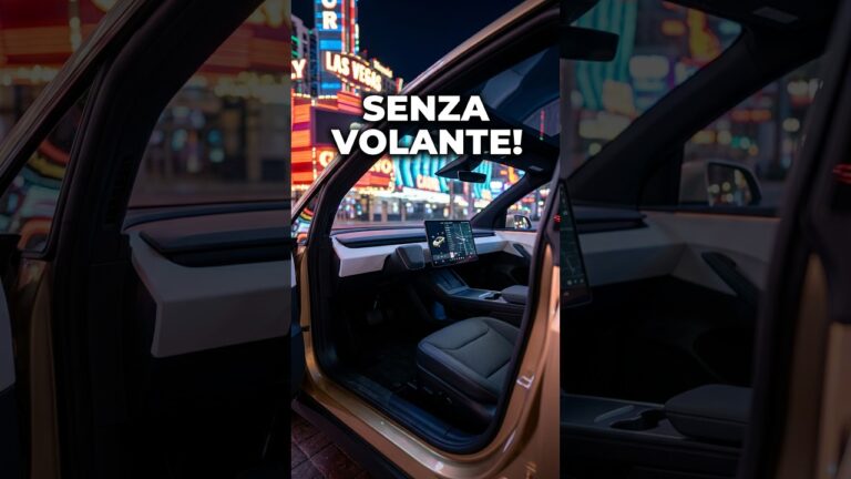 Un CYBERCAB per strada a Las Vegas: due posti, niente volante, niente pedali 🤯