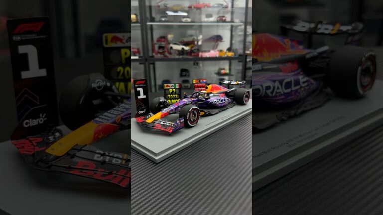 Unboxing oracle Red Bull Racing RB19 Winner Las Vegas GP 2023 Max Verstappen F1 Model Car #diecast