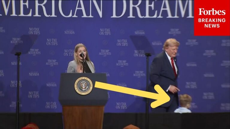 VIRAL MOMENT: Trump Stops Child From Running Off During Las Vegas Rally