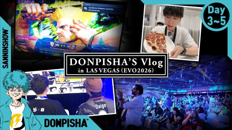 【Vlog／LAS VEGAS #3 】砂漠の街ラスベガスで最もアツい場所…格ゲーを愛する者たちの世界最大級の大会に挑む！【EVO 2026】