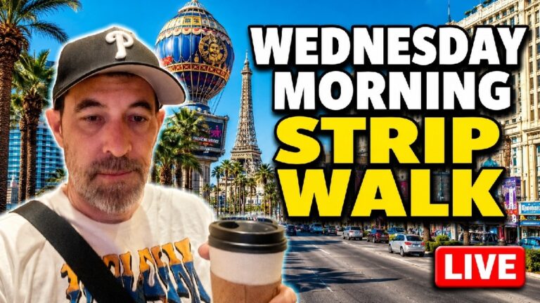 Wednesday Morning LIVE on the Las Vegas Strip ☀️ | Vegas Walk