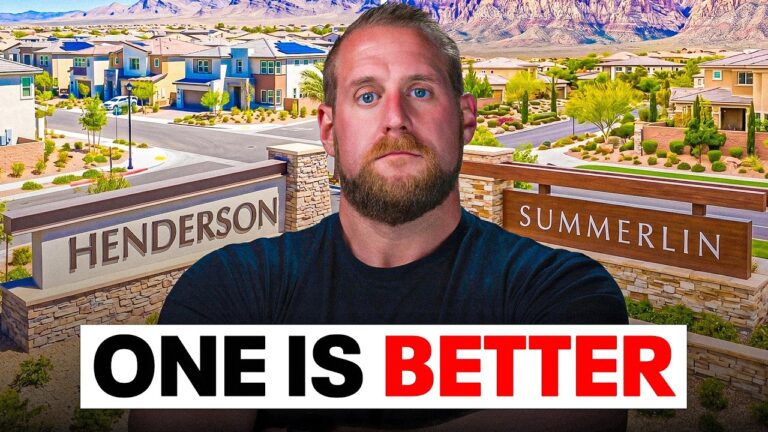 Which Las Vegas Suburb Is ACTUALLY the Best? (Summerlin vs Henderson)