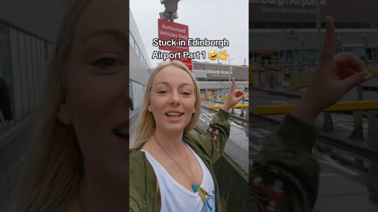 going to las vegas… stuck in edinburgh airport… not the best start of my trip 🤣 #travel #airport