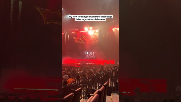 my view for enhypen world tour blood saga in las vegas at t-mobile arena