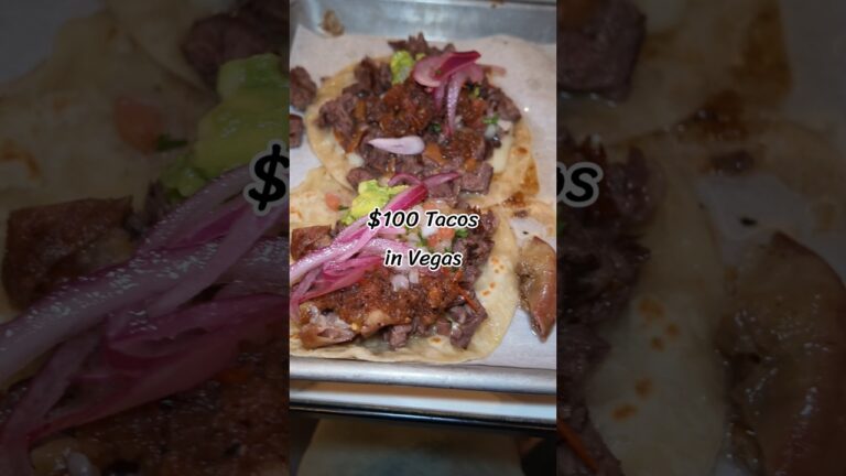 $100 Tacos in #LasVegas from #CarinLeon at El Coyote del Norte in the Fontainebleau! #Vegas #Mexican