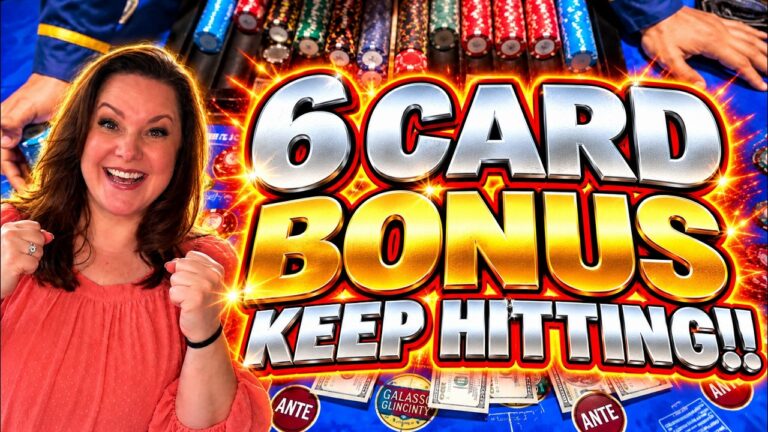 3 CARD POKER in LAS VEGAS! 🍀🍀 6 CARD BONUS!!