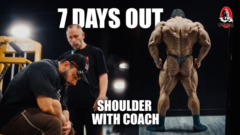 7 DAYS OUT IN LAS VEGAS | SHOULDER PUSH WORKOUT BEFORE THE MR. OLYMPIA