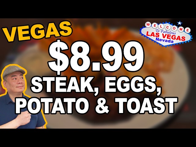 $8.99 Steak & Eggs Night Special at Ellis Island Village Pub. Las Vegas