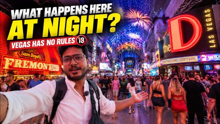 Adult Nightlife Of Las Vegas(America 🇺🇸) Fremont Street 😍| Ep:105 |Road Trip To America🇺🇸