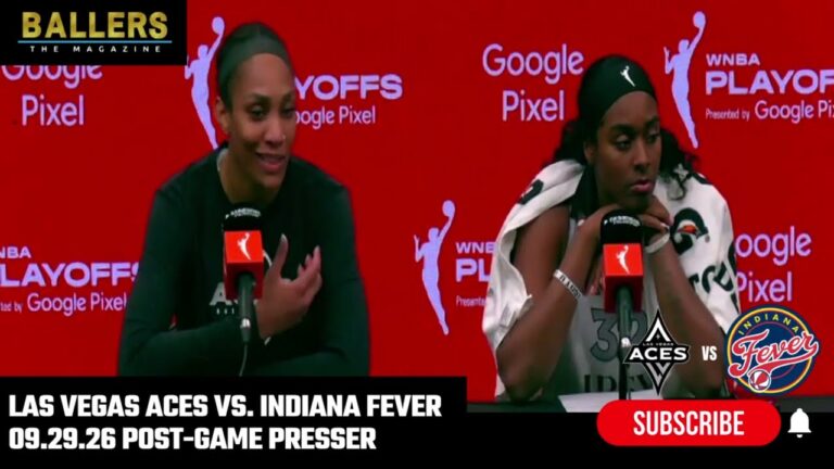 A’ja Wilson & Cheyenne Parker-Tyus: Las Vegas Aces Postgame Presser | vs. Indiana Fever | 09.29.26