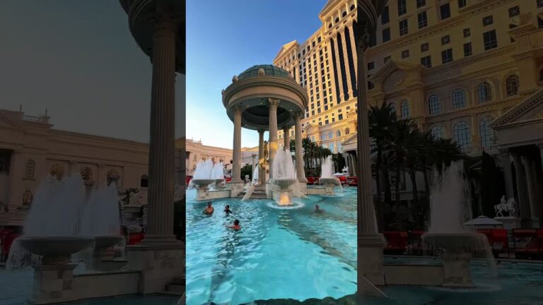 Así son las piscinas del Caesar’s Palace Las Vegas