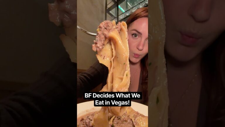 BF decides what we eat in Vegas! #lasvegasfood #kbbq #steak #pizza #italianfood#mukbang#pasta