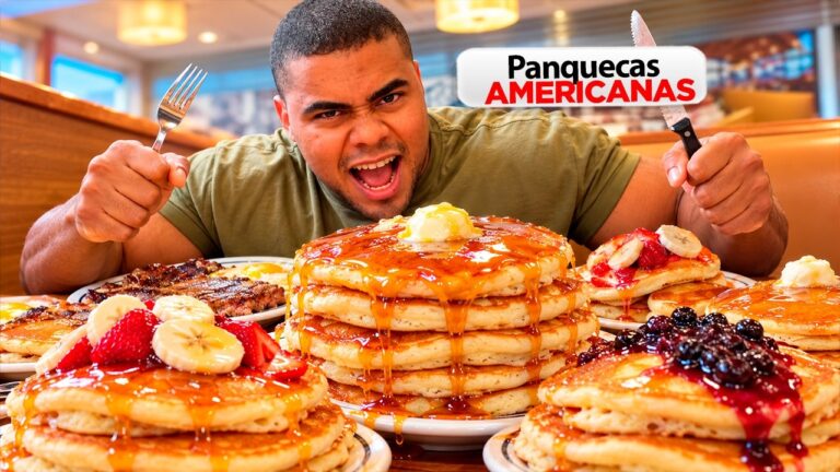 BITELO DETONANDO PANQUECAS AMERICANAS EM LAS VEGAS – 12 MIL CALORIAS