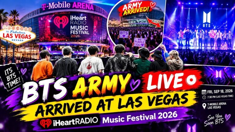 BTS ARMY LIVE 🔴 Arrived At Las Vegas😱 |BTS At iHeartRadio Music Festival 2026 | BTS Update