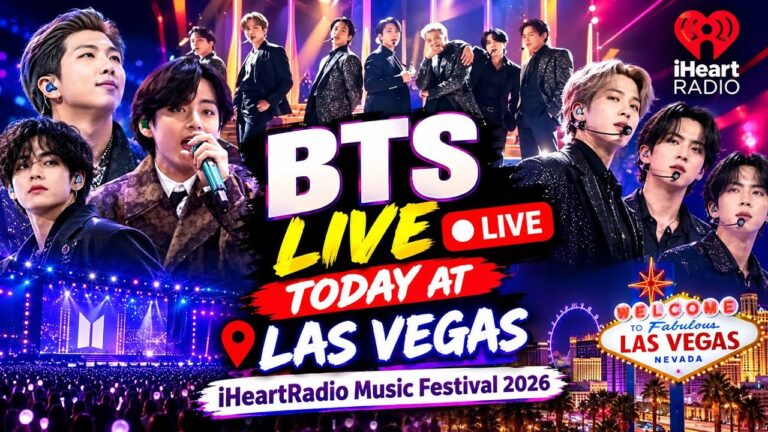 BTS LIVE 🔴 Today At Las Vegas iHeartRadio Music Festival 2026 😍 | Full Show Timing  Global ARMY