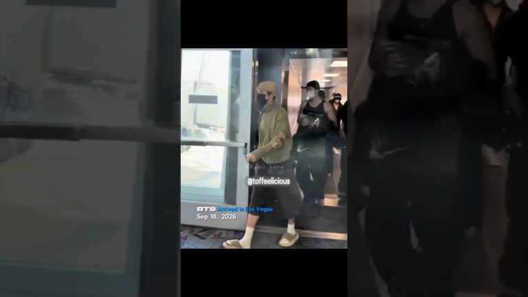 BTS members safely arrived in Las Vegas today 🛬#btsairport #btsnewstoday