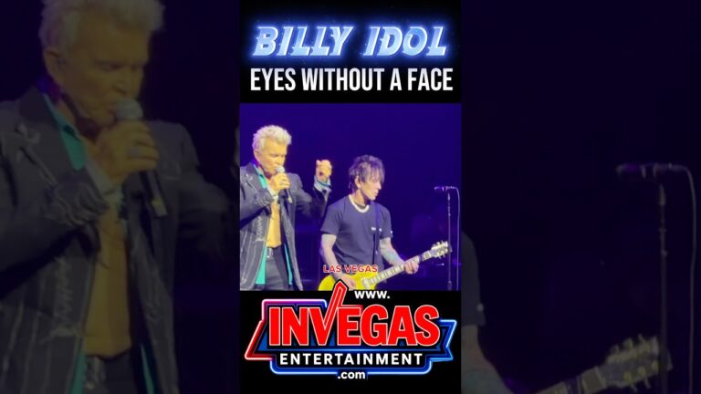 Billy Idol – Eyes Without A Face – intro | LIVE at Fontainebleau Las Vegas 🎸