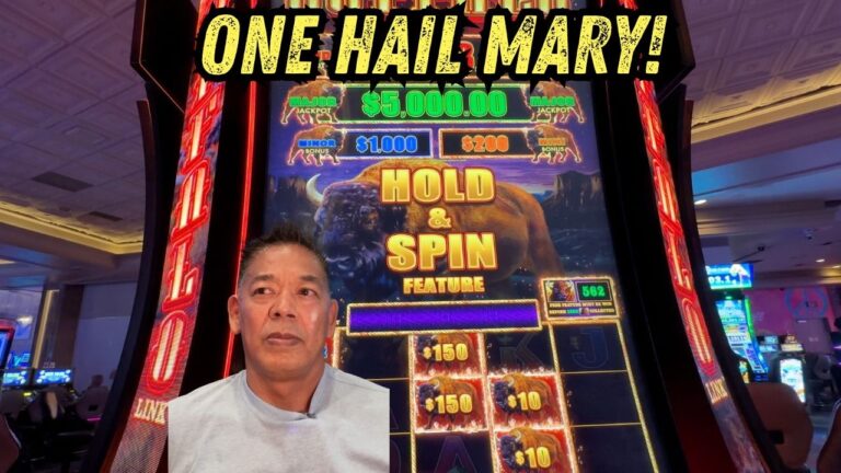 Buffalo Link FAILED… So I Tried a DESPERATE Slot Strategy! | Las Vegas Slots