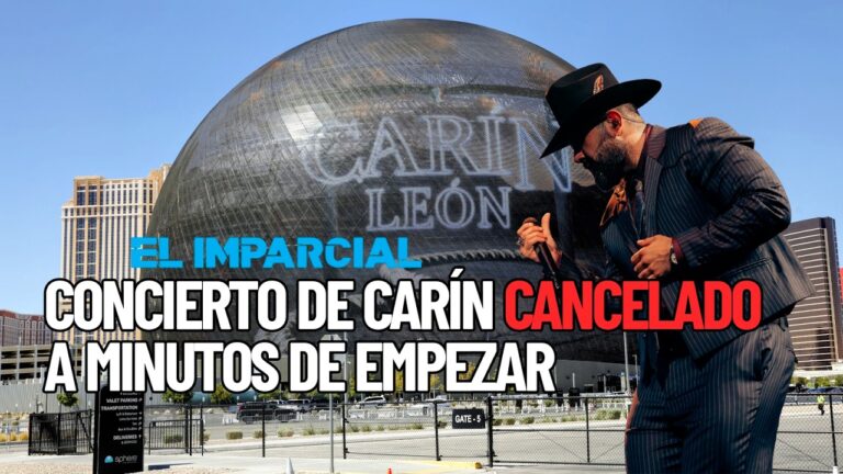 CANCELAN concierto de CARÍN León en La Esfera de Las Vegas con recinto LLENO