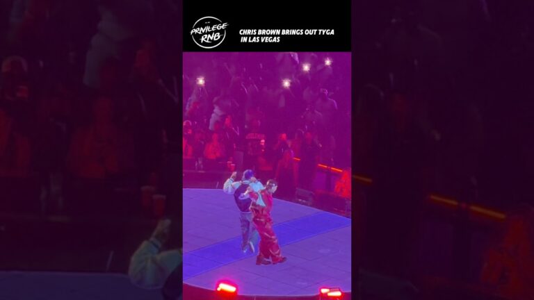 Chris Brown brings out Tyga in Las Vegas