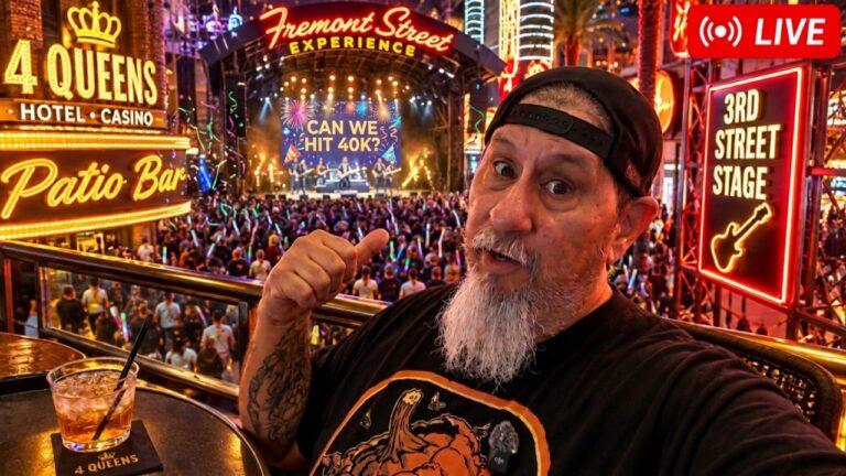 Fremont Street Las Vegas LIVESTREAM! – Can We Hit 40K?