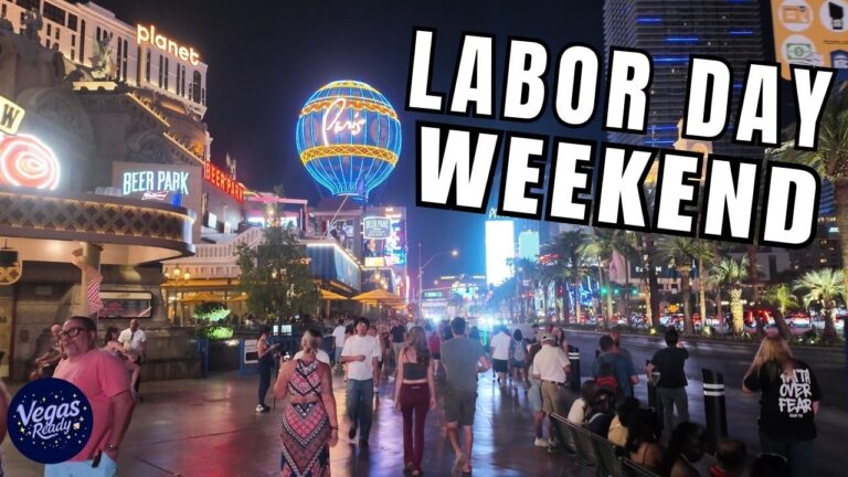 Friday Night Vegas Strip Walking Tour On Labor Day Weekend September 2026