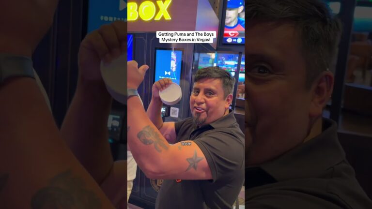 Getting Puma and the Boys Mystery Boxes in Vegas! #Shorts