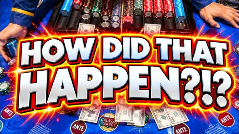 HOW DID THAT HAPPEN?!? 3 CARD POKER in LAS VEGAS! 🍀🍀