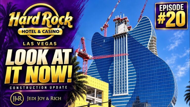 Hard Rock Las Vegas Update #20 🎸 Blue Glass, High-Rise Crews & What’s Next