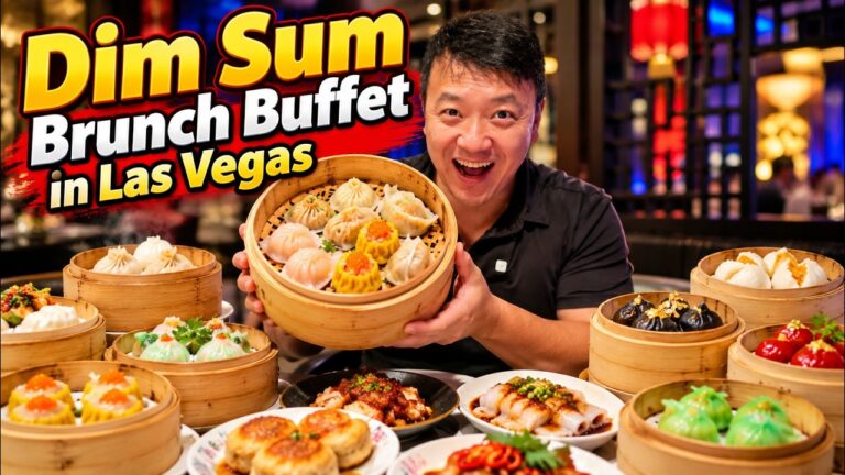 I Found an All-You-Can-Eat DIM SUM Brunch Buffet INSIDE the MGM Grand Hotel 🥟