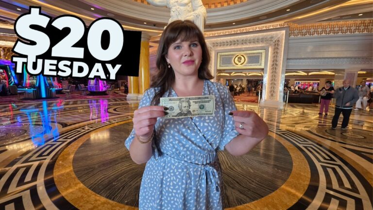 I Put $20 in 10 Slot Machines at Caesars Palace Las Vegas!