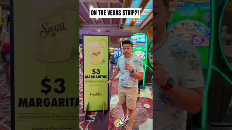 I Tried a $3 Margarita on the Las Vegas Strip… 🍹#lasvegas #vegasvacation #shorts