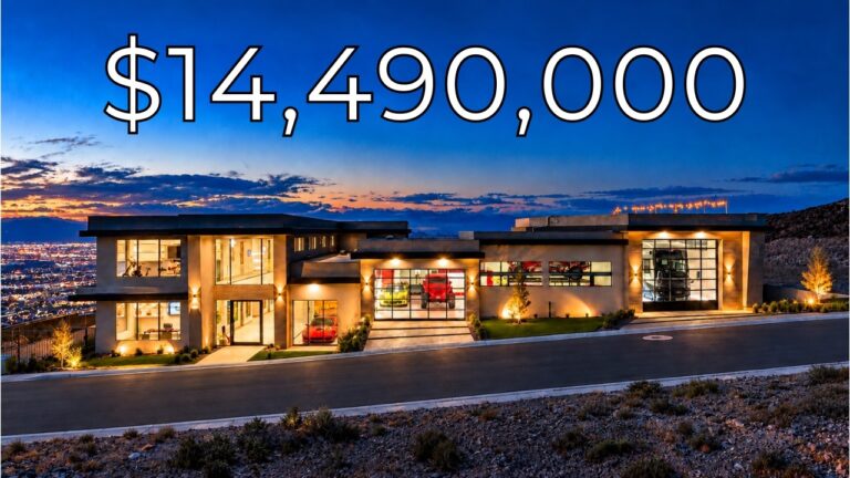 Inside a $14,490,000 Ultra Modern Las Vegas Mansion with a 15+ Car Garage!