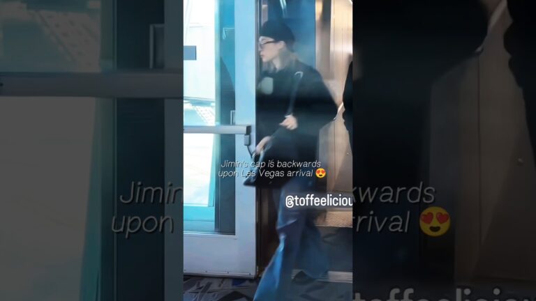 Jimin has safely landed in Las Vegas along with the members 🫶🏻🌟 #jimin #btsshorts