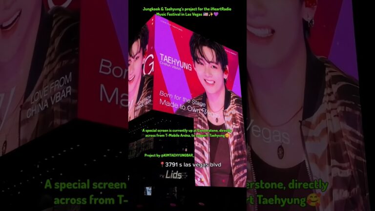 Jungkook & Taehyung’s project for the iHeartRadio Music Festival in Las Vegas🇺🇸💜